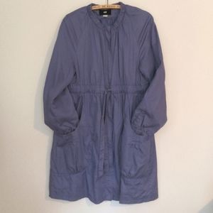 H&M lightweight periwinkle spring zip up jacket 16